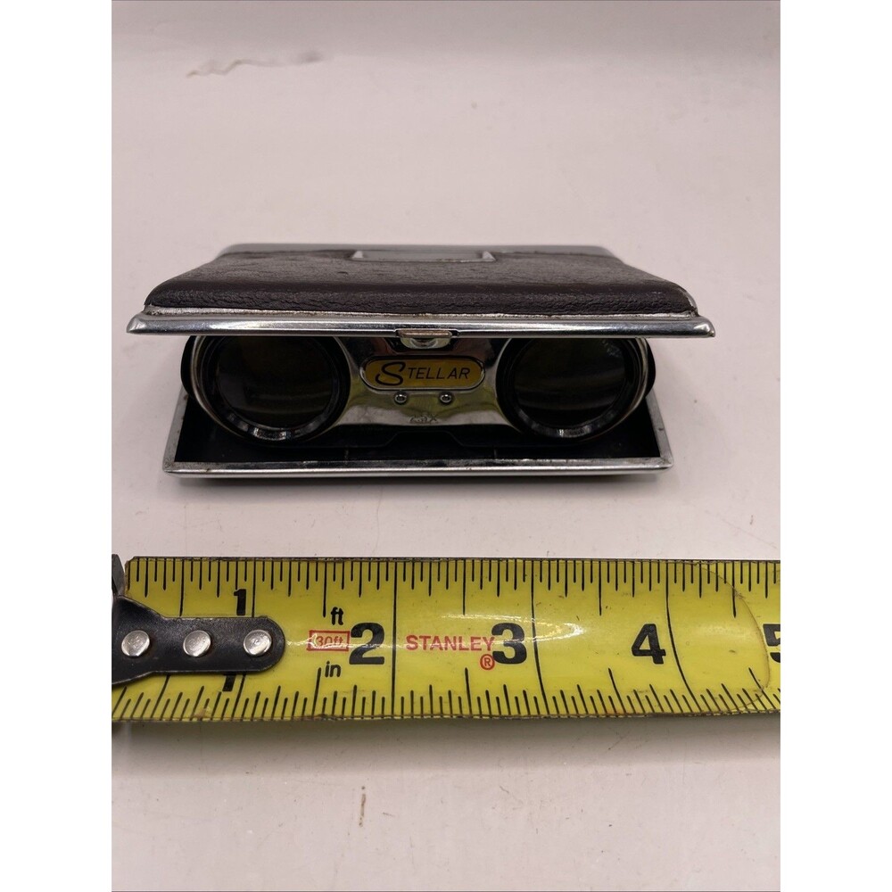 Vintage Japan Stellar Sport Pocket Binoculars Opera Glasses LENS 2.5x Folding